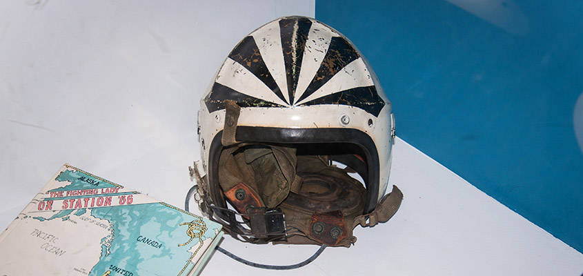 1950's Navy Fighter Helmet. © 2016 Audra L. Gibson. All Rights Reserved.