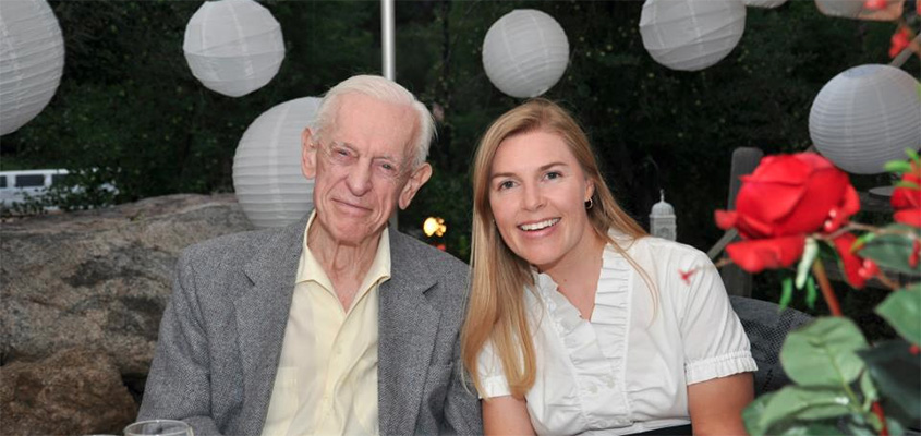 My grandfather and I at my brother's wedding rehearsal dinner in Colorado. All Rights Reserved.