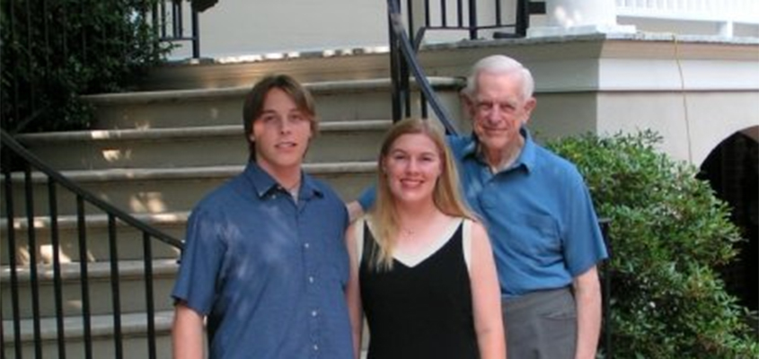 My brother, myself, and my grandfather, Jim, Gibson. © Graeme Gibson. All Rights Reserved.