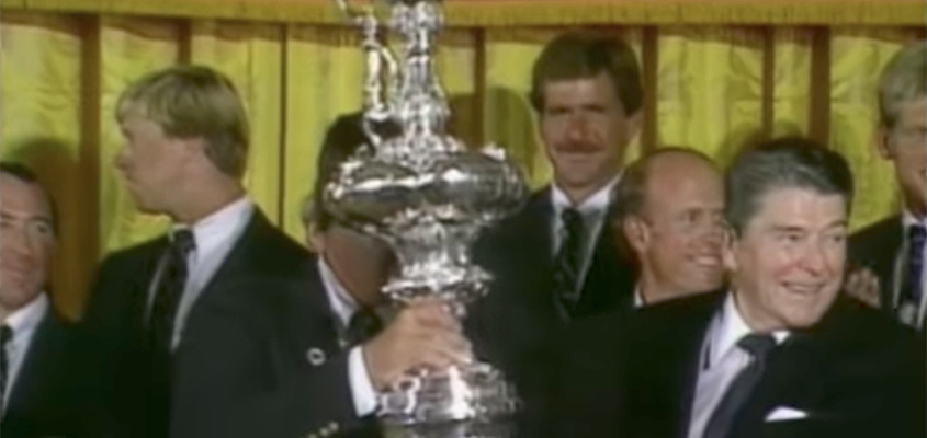 America's Cup White House Visit Ronald Reagan