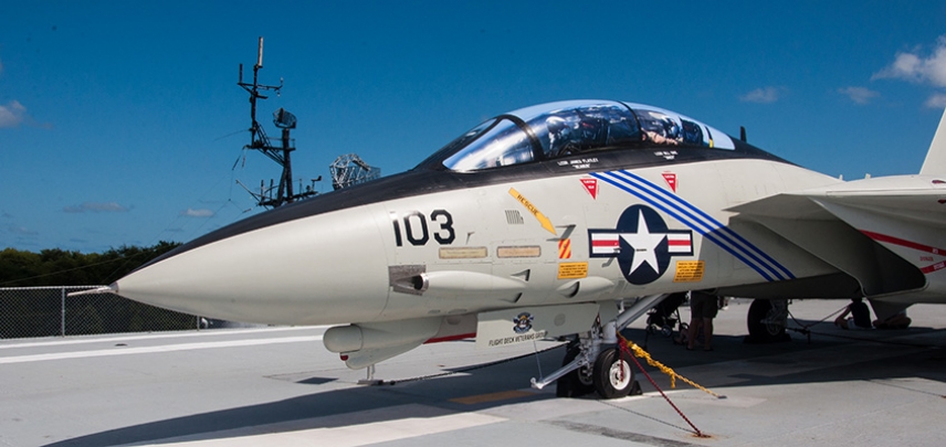 Get up close and personal with fighter jets, helicopters, and transport planes aboard the USS Yorktown.